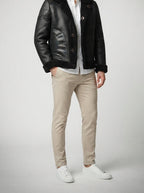 Men's Autumn Suede Shearling Reversible Jacket