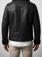 Men's Autumn Suede Shearling Reversible Jacket