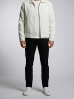 Men's Autumn Textured Full Zip Overshirt