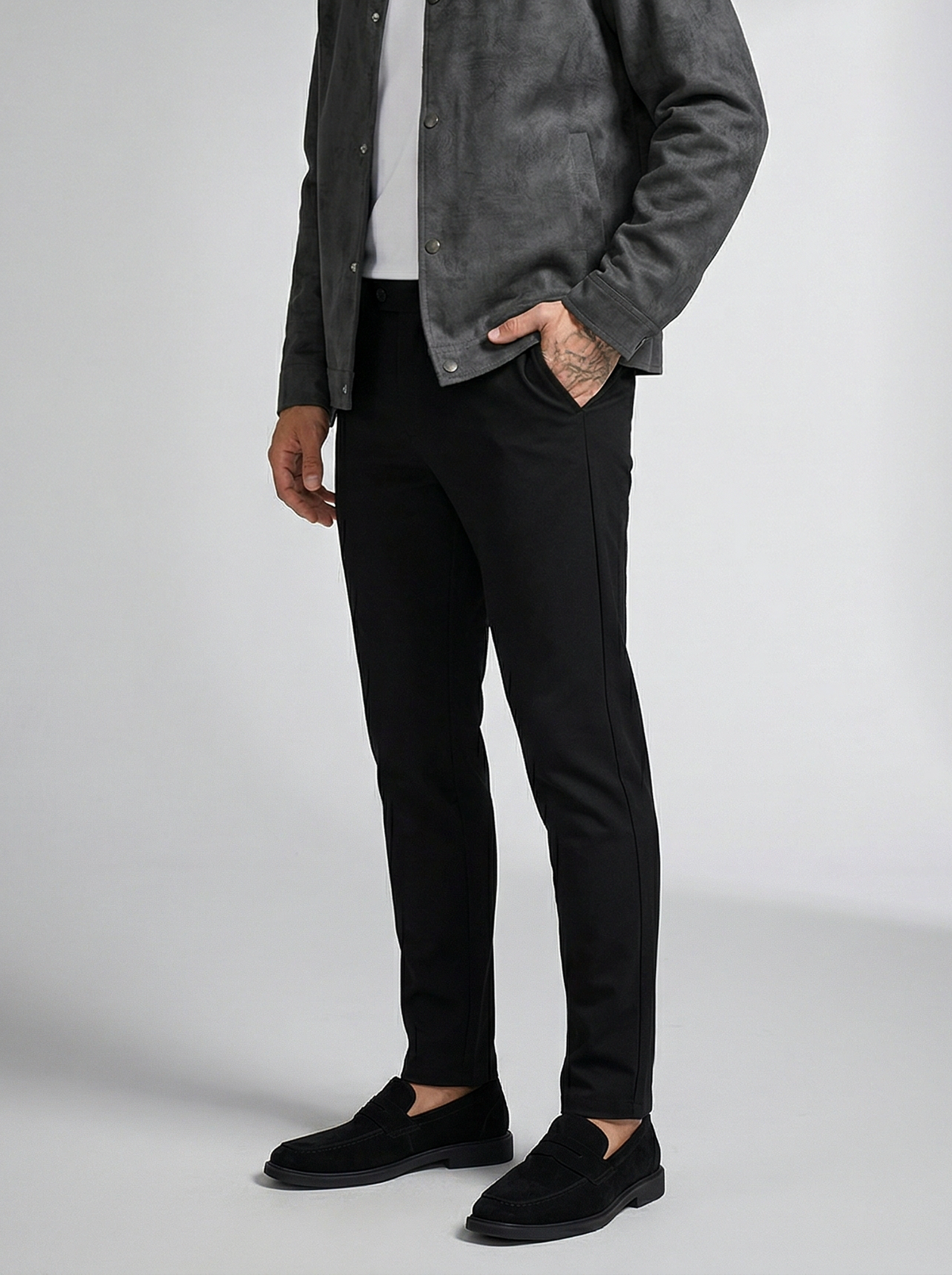 Men's Autumn Textured Snap Front Overshirt