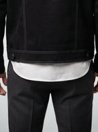 Men's Autumn Trucker Jacket with Sherpa Collar