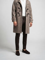 Men's Autumn Twill Hooded Toggle Duffle Coat