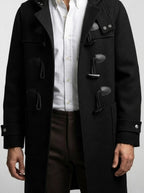 Men's Autumn Twill Hooded Toggle Duffle Coat