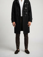Men's Autumn Twill Hooded Toggle Duffle Coat