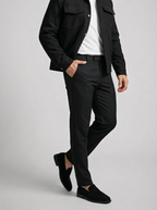 Men's Autumn Utility Field Jacket with Snap Front