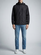 Men's Autumn Waterproof Rain Jacket with Snap Storm Flap