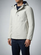 Men's Autumn Waterproof Shell Rain Jacket with Toggle Hood