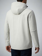 Men's Autumn Waterproof Shell Rain Jacket with Toggle Hood