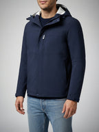 Men's Autumn Waterproof Shell Rain Jacket with Toggle Hood