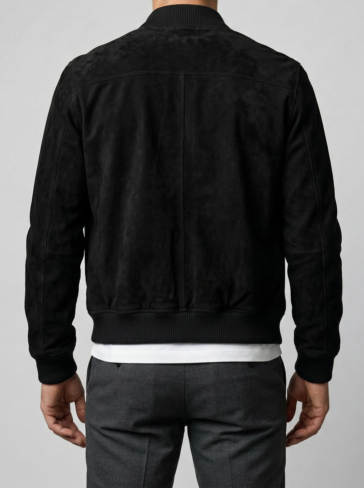 Men's Autumn Zip Front Stand Collar Flight Jacket