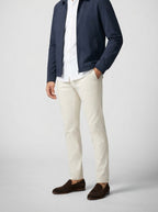 Men's Autumn Zip-Up Jacket with Point Collar and Welt Pockets