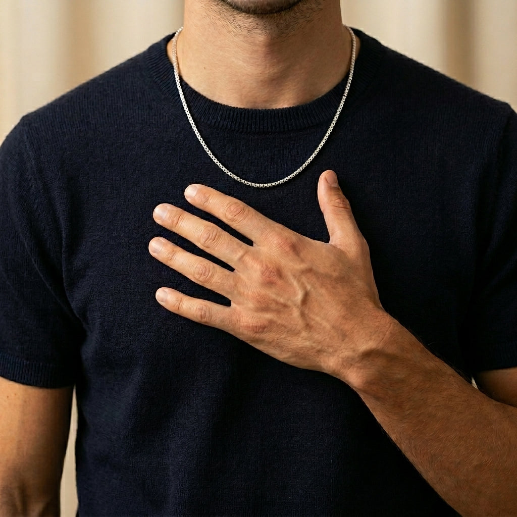 Men's Box Chain Necklace