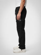 Men's Casual Cargo Trousers with Drawstring Waist