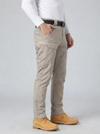 Men's Casual Cargo Trousers with Flap Pockets