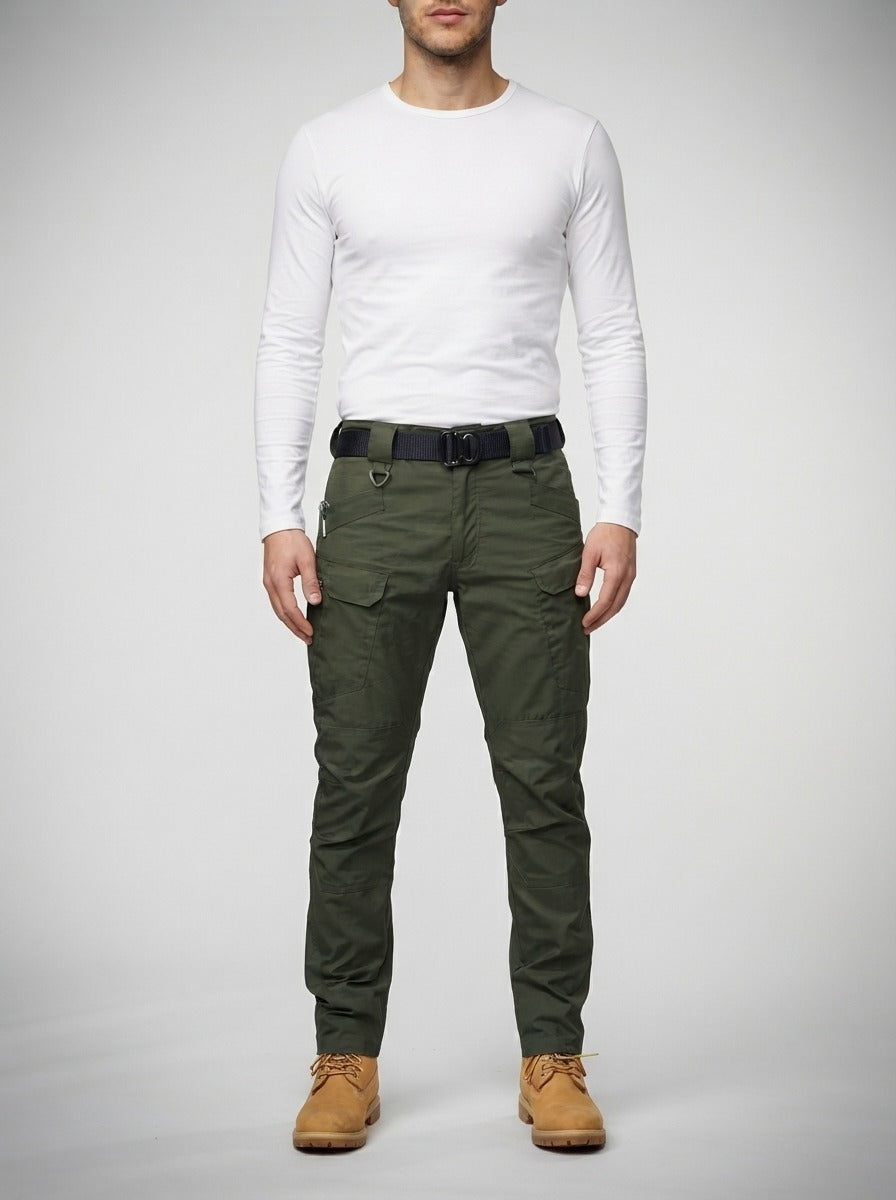 Men's Casual Cargo Trousers with Flap Pockets