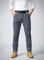 Men's Casual Cargo Trousers with Flap Pockets