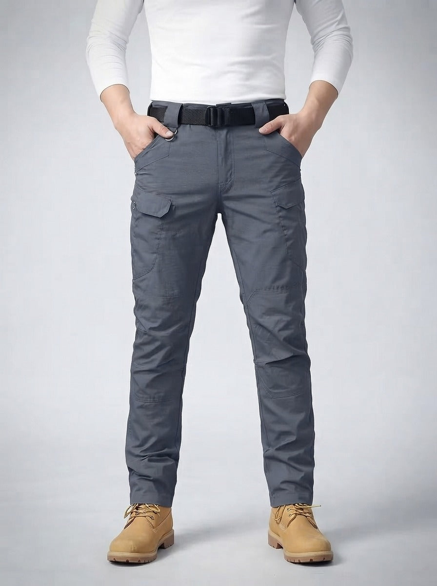 Men's Casual Cargo Trousers with Flap Pockets
