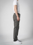 Men's Casual Cargo Trousers with Patch Pockets