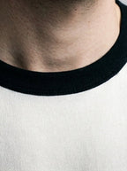 Men's Casual Contrast Trim Cotton Crew Neck T-Shirt