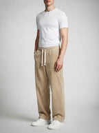 Men's Casual Corduroy Sweatpants with Drawstring Waist