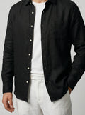 Men's Casual Linen Long Sleeve Shirt