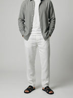 Men's Casual Linen Long Sleeve Shirt