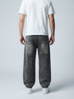 Men's Casual Oversized Baggy Jeans with Washed Finish | Y2K Streetwear