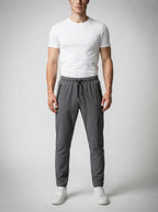 Men's Casual Slim Fit Joggers with Zip Pocket