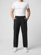 Men's Casual Track Pants with Drawstring Ankle Cuff