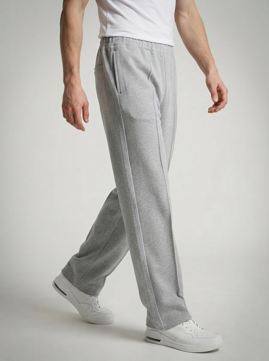Men's Casual Wide Leg Sweatpants with Elasticated Waist