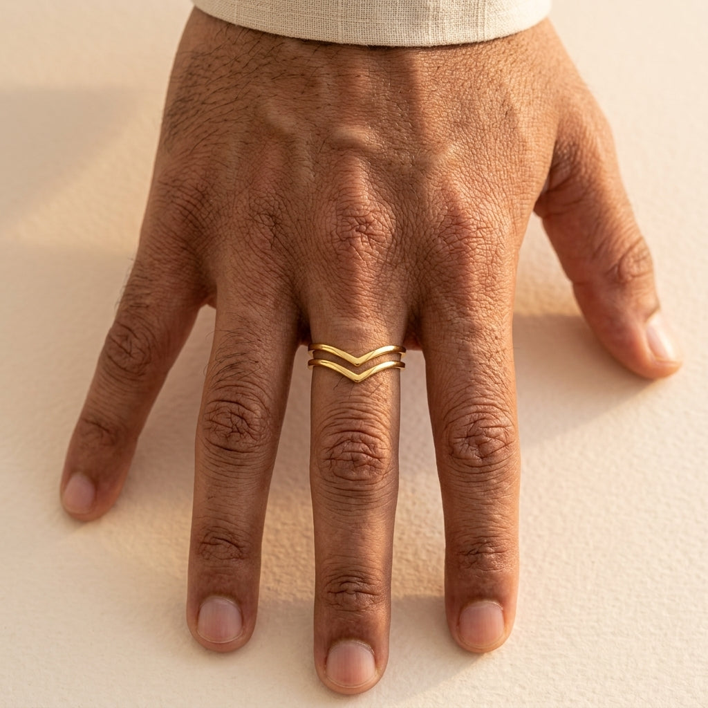 Men's Chevron Ring