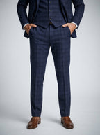 Men's Classic Check Three-Piece Wedding Suit