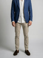 Men's Classic Linen Blend Notch Lapel Blazer