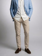 Men's Classic Linen Blend Notch Lapel Blazer