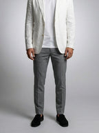 Men's Classic Linen Notch Lapel Blazer