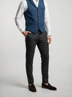 Men's Classic Single Breasted Lapel Wedding Waistcoat