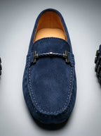 Men's Classic Slip-On Suede Horsebit Driving Loafers