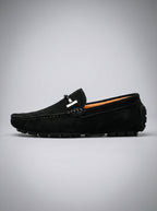 Men's Classic Slip-On Suede Horsebit Driving Loafers