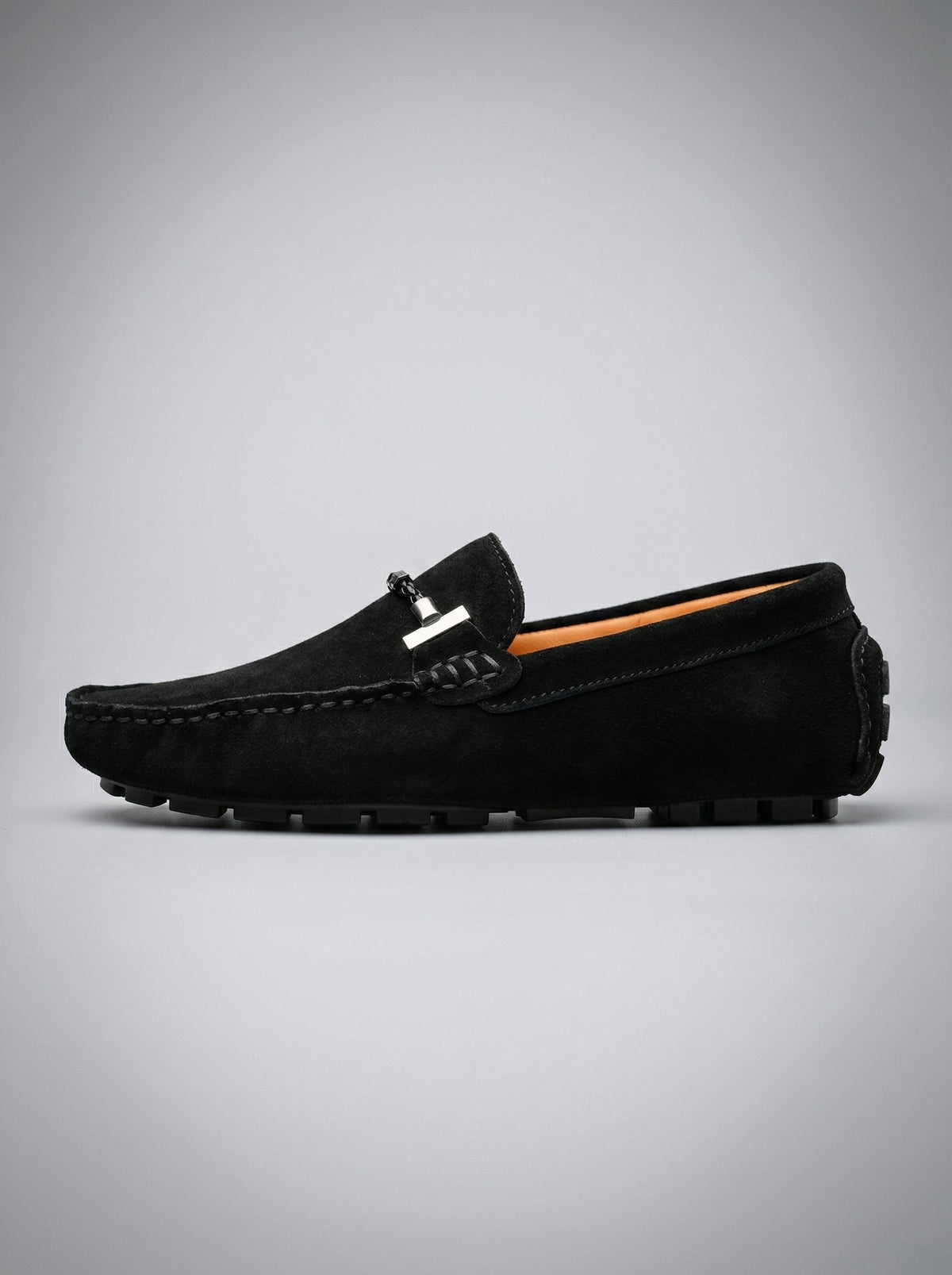 Men's Classic Slip-On Suede Horsebit Driving Loafers