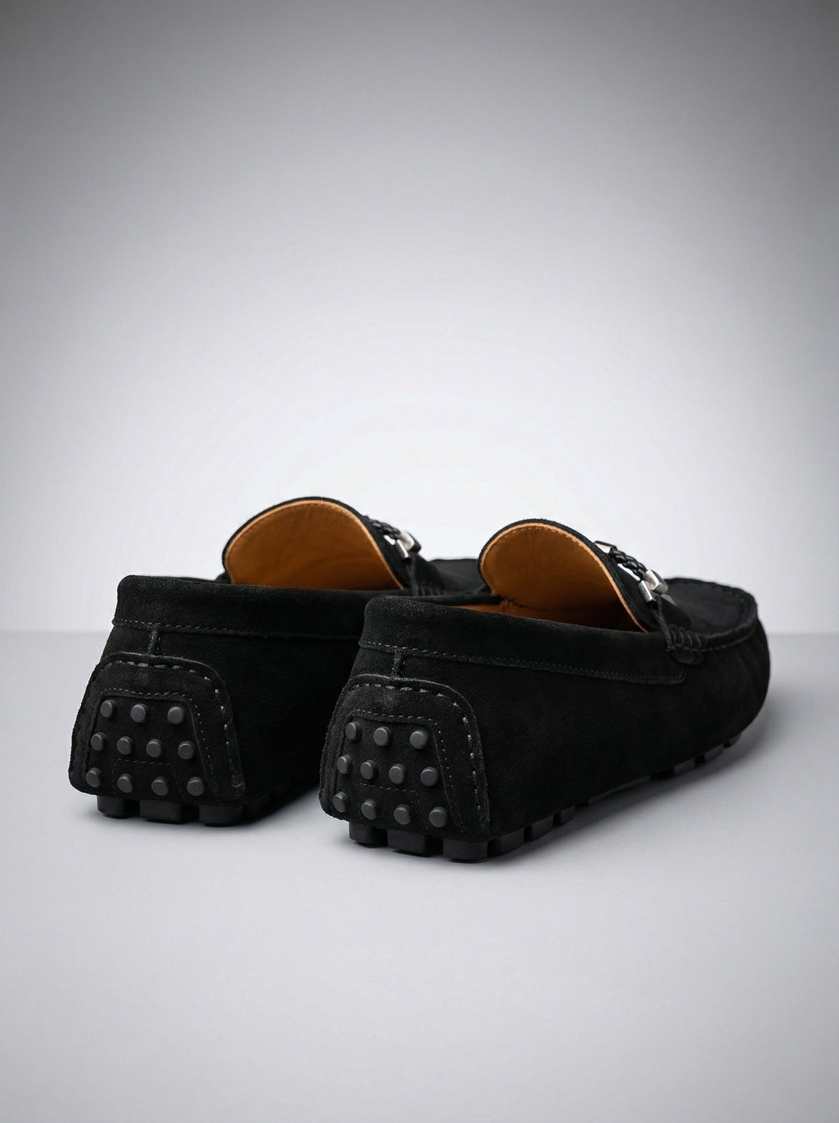 Men's Classic Slip-On Suede Horsebit Driving Loafers