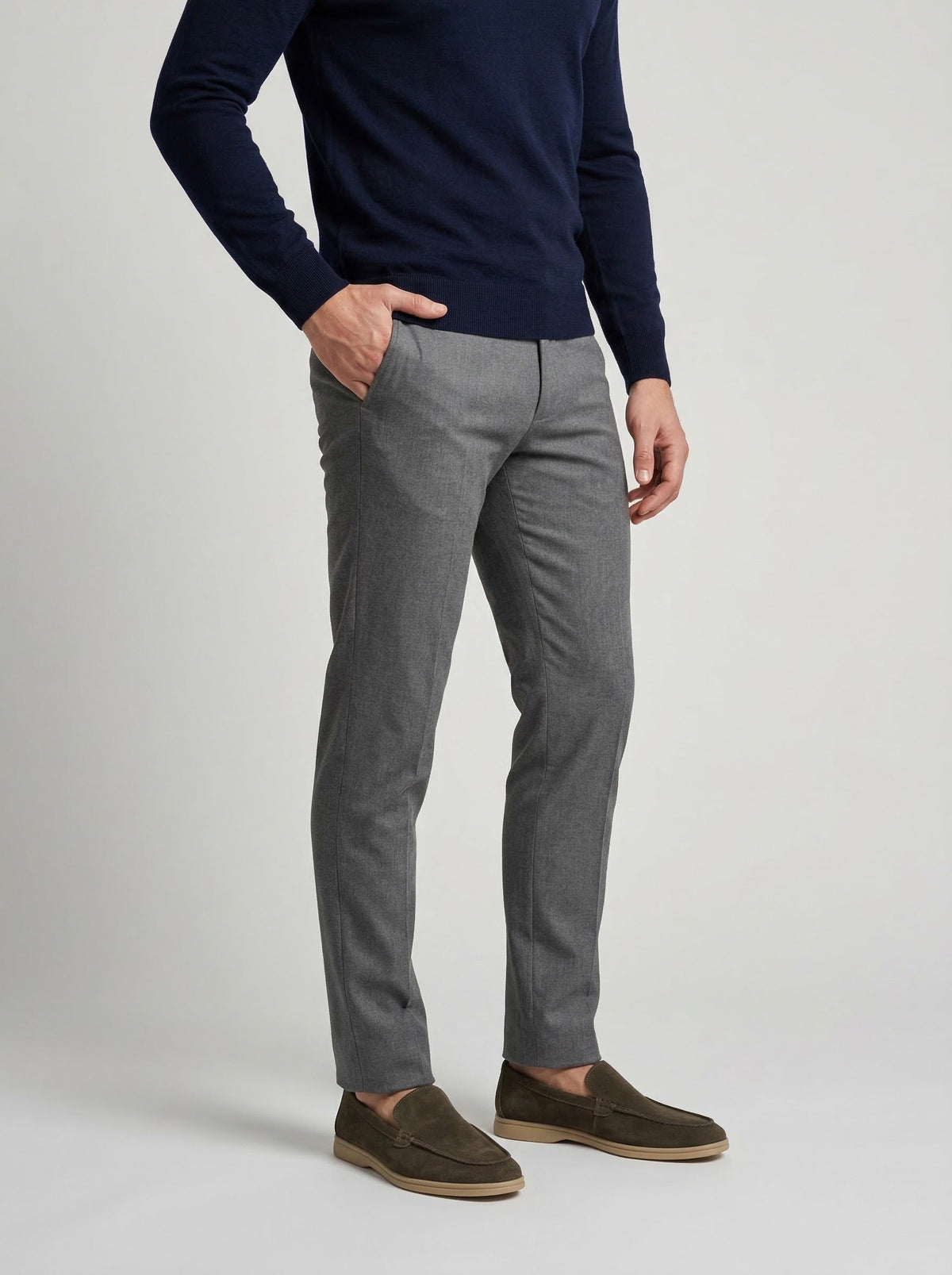 Men's Classic Slip-On Suede Loafers