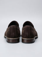 Men's Classic Slip-On Suede Tassel Loafers with Contrast Welt