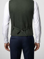 Men's Classic Tweed Tailored Wedding Waistcoat
