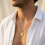 Men's Compass Pendant Necklace