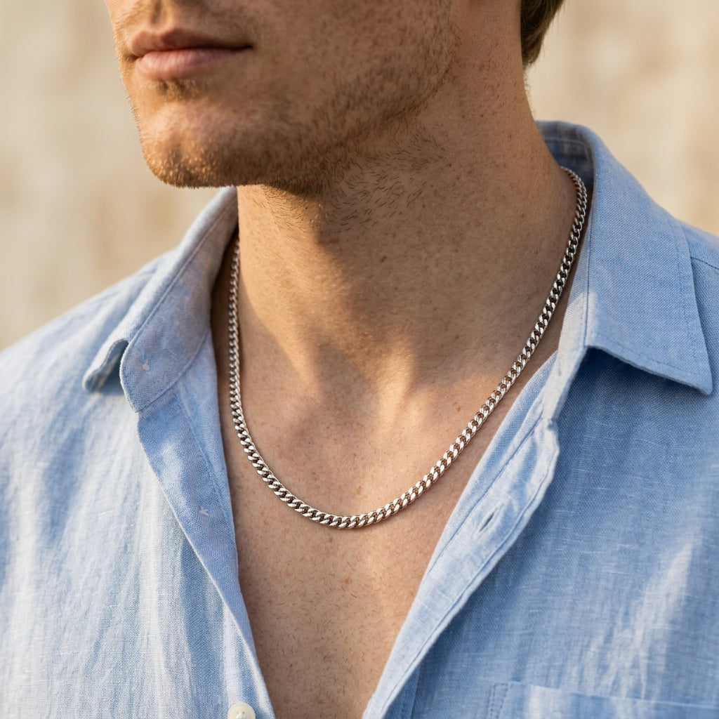 Men's Curb Chain Necklace