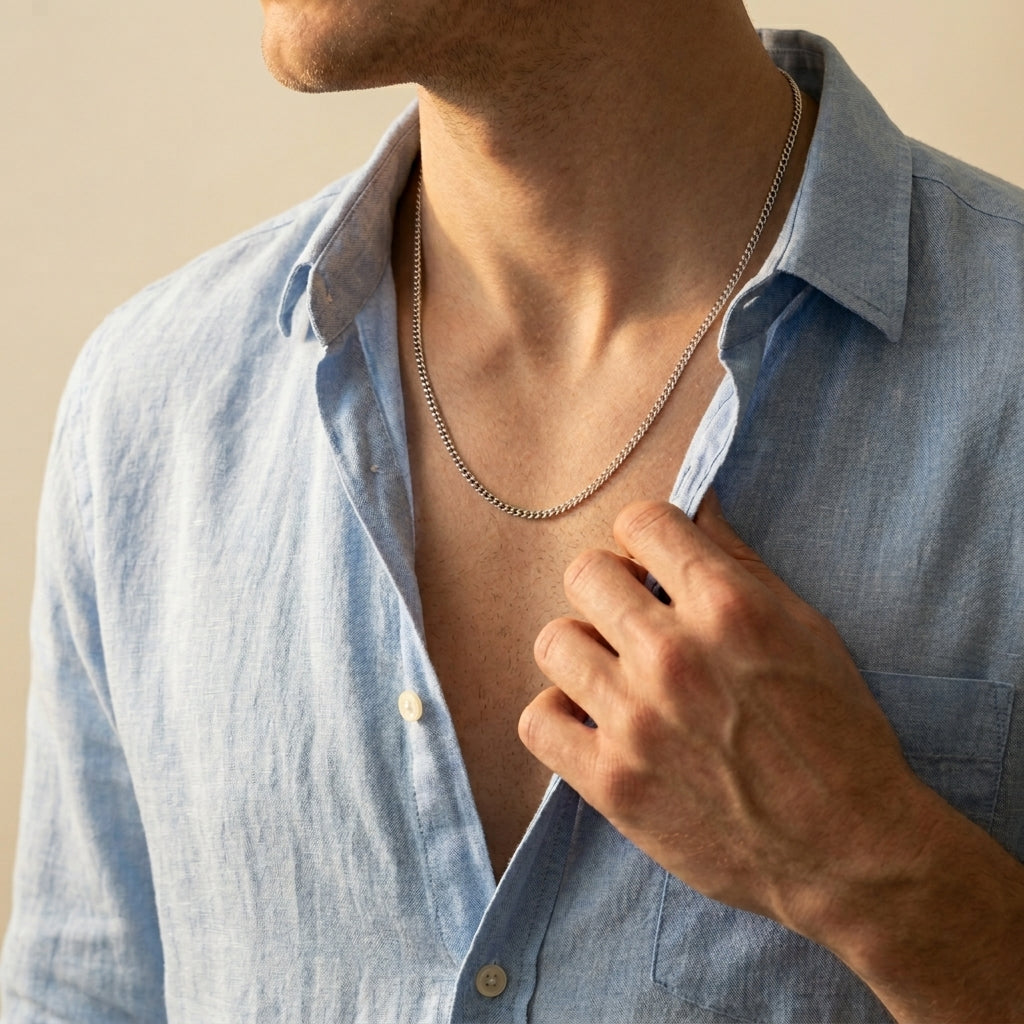 Men's Curb Chain Necklace