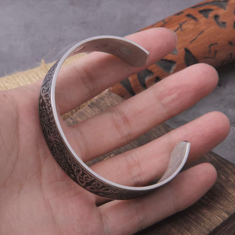 Men's Engraved Cuff Bracelet