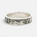 Men's Engraved Wide Band Ring