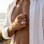 Men's Face Profile Ring