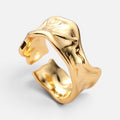 Men's Hammered Cuff Ring